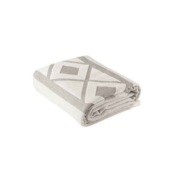MALEK. Multifunctional bath towel (350g/m²) made of light and resistant cotton (85%) and recycled cotton (15%)