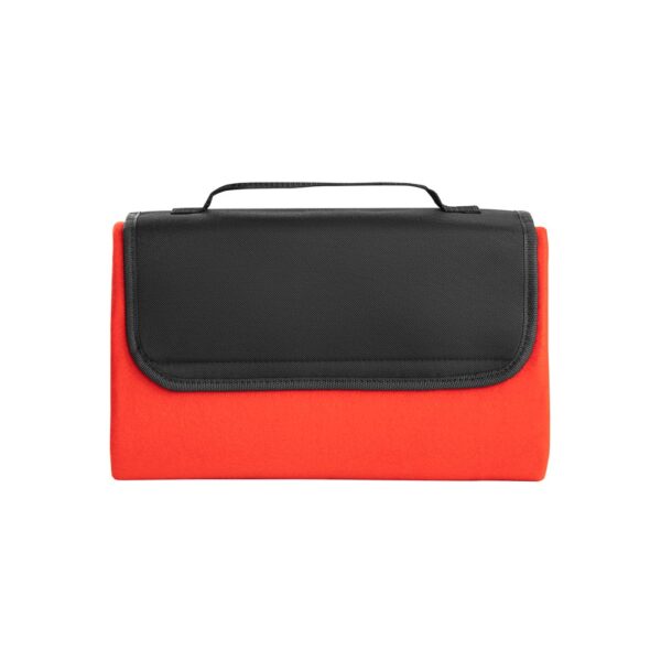 RILEY. Fleece blanket with carry handle and flap (180 g/m²)