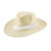 EDWARD RIB. Natural straw hat with sublimated ribbon