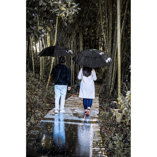 GAVIN. 27'5" umbrella in recycled polyester (100% rPET) with automatic opening