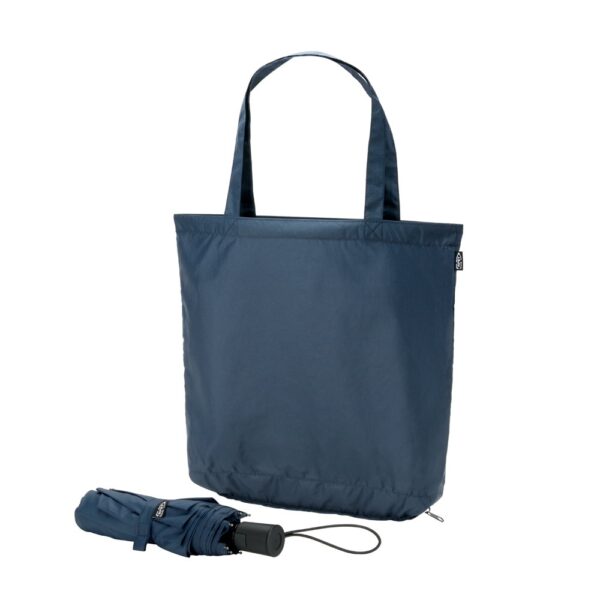 SKYLAR. 2-in-1 umbrella with recycled polyester shopping bag included