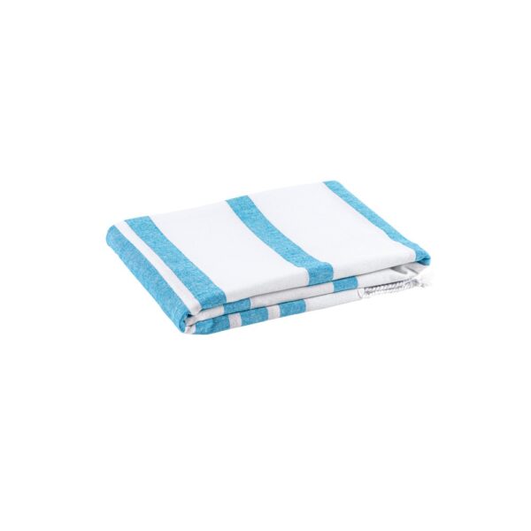 SARDENHA. Beach towel in cotton (70% recycled) and polyester (30% recycled) (180 g/m²)