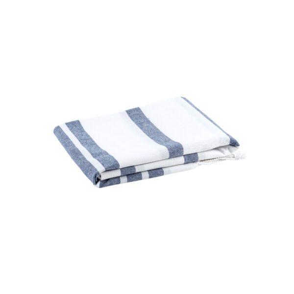 SARDENHA. Beach towel in cotton (70% recycled) and polyester (30% recycled) (180 g/m²)