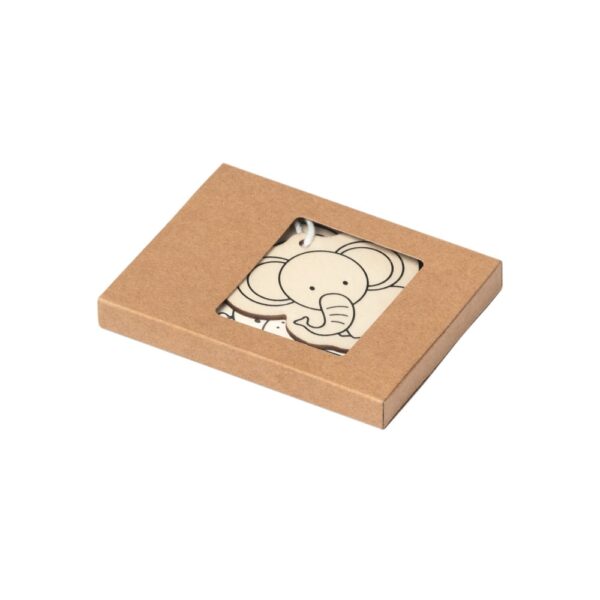 FAUNE. Colouring set for kids in wood