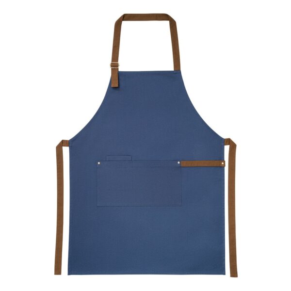 VESPER. 100% cotton canvas apron (300 g/m²) with metal details
