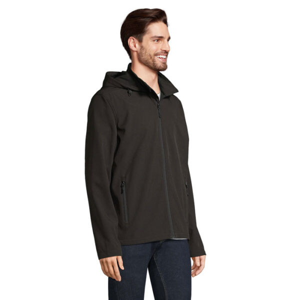 s04447-bk-side RACE HOODED MEN