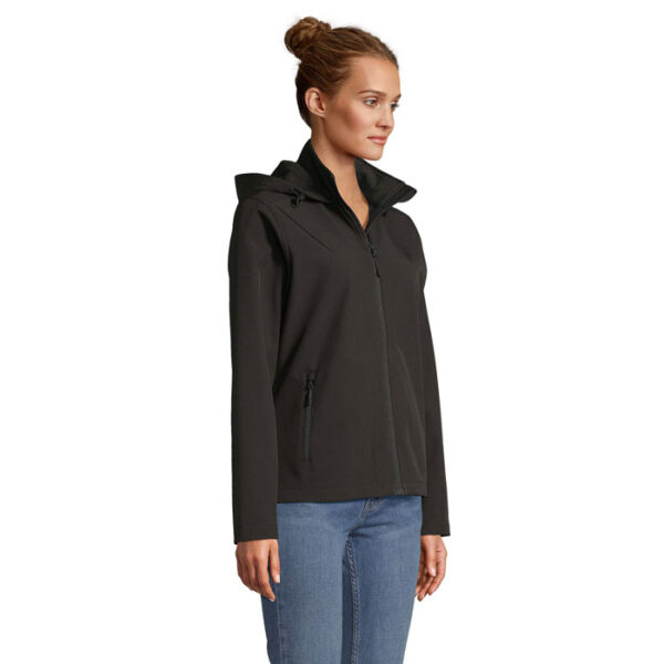 s04448-bk-side RACE HOODED WOMEN