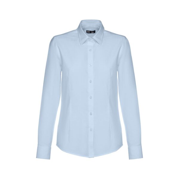 THC TOKYO WOMEN II. Women's long-sleeved oxford shirt with pearl coloured buttons
