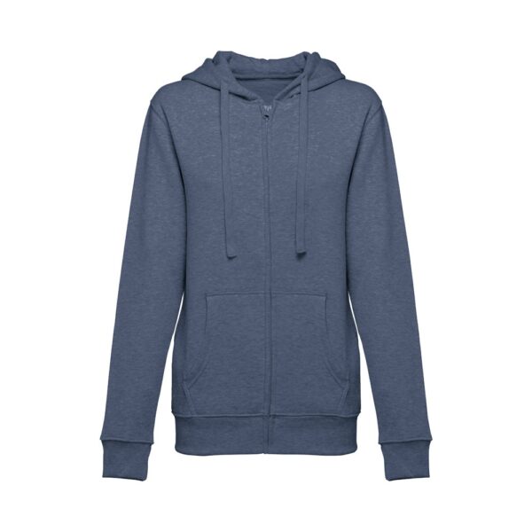 THC AMSTERDAM WOMEN II. Women's hoodie in cotton and polyester with full zip