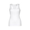 THC TIRANA WH. Women's sleeveless cotton T-shirt. White