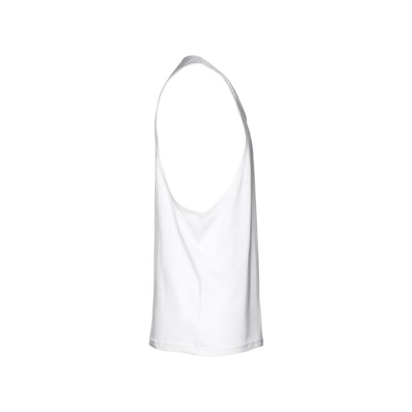 THC IBIZA WH. Men's split-sleeve cotton T-shirt with dropped armholes