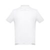 THC ADAM WH. Men's short-sleeved cotton piqué polo shirt. White