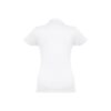 THC EVE WH. Short-sleeved fitted polo for women in 100% cotton