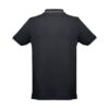 30137_103-b THC ROME. Men's Polo Shirt with contrast colour trim and buttons