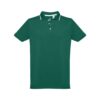 30137_129-a THC ROME. Men's Polo Shirt with contrast colour trim and buttons