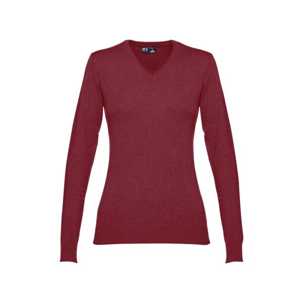 THC MILAN WOMEN. V-neck pullover for women in cotton and polyamide