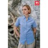 THC LONDON WOMEN. Women's short-sleeved Oxford shirt