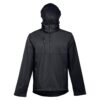 THC ZAGREB. Men's softshell jacket with detachable hood and rounded back hem