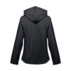 THC ZAGREB WOMEN. Women's softshell jacket with detachable hood and rounded back hem