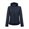THC ZAGREB WOMEN. Women's softshell jacket with detachable hood and rounded back hem
