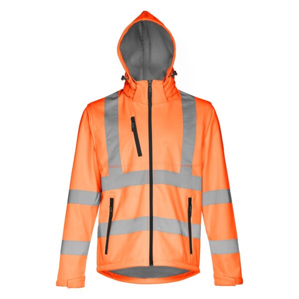 THC ZAGREB WORK. High-visibility softshell jacket (unisex, class 111)