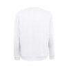 THC COLOMBO WH. Unisex sweatshirt in Italian with ribbed collar, cuffs and waistband. White