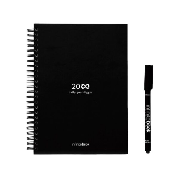 STARTER KIT INFINITE PLANNER A5. Set includes an A5"infinite Diary", cleaning kit, marker and marker holder