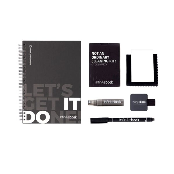 STARTER KIT INFINITEBOOK. Infinitebook" kit with hardcover, 1 cleaning kit, 1 marker and 1 ballpoint holder