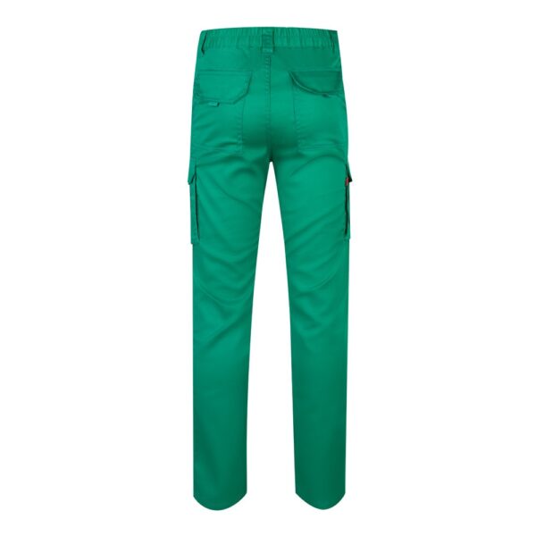 VL LUGH. Multi-pocket stretch trousers (240g/m²) in cotton (46%), EME (38%) and polyester (16%)