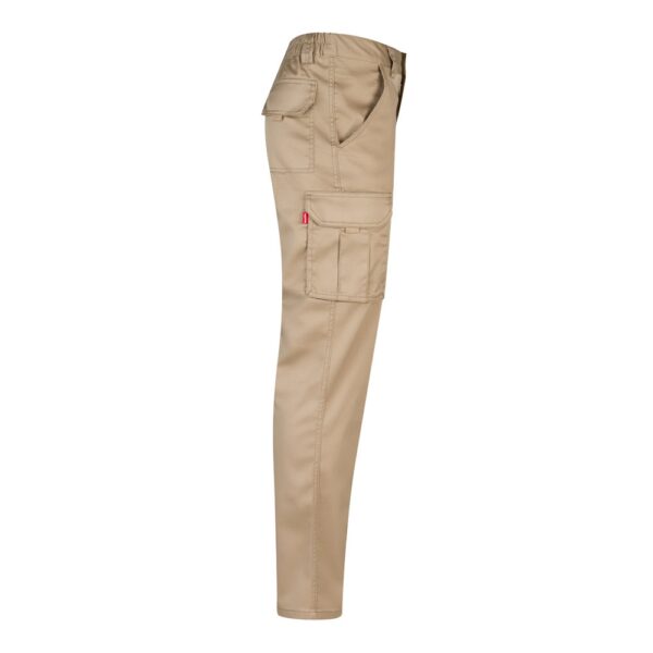 VL LUGH. Multi-pocket stretch trousers (240g/m²) in cotton (46%), EME (38%) and polyester (16%)
