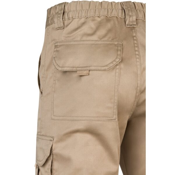 VL LUGH. Multi-pocket stretch trousers (240g/m²) in cotton (46%), EME (38%) and polyester (16%)