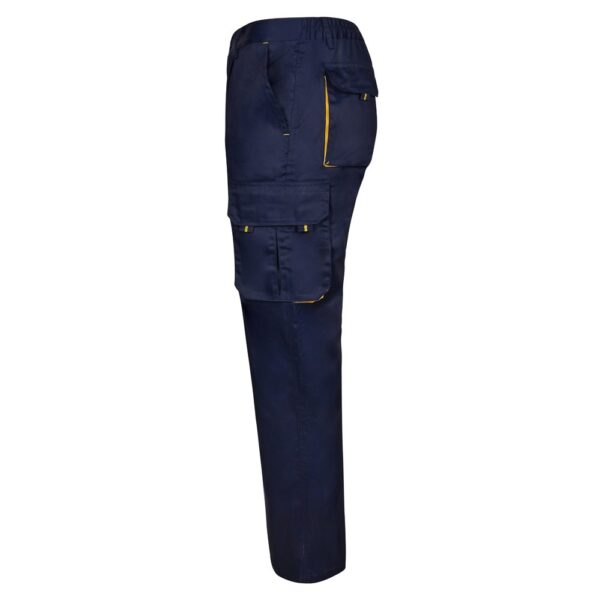 VL HYPNOS. Two-tone multi-pocket twill trousers (200g/m²), in cotton (35%) and polyester (65%)