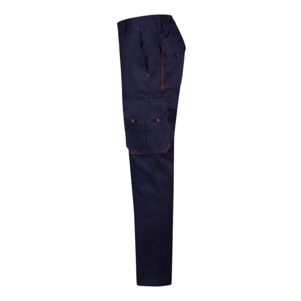 VL HYPNOS. Two-tone multi-pocket twill trousers (200g/m²), in cotton (35%) and polyester (65%)