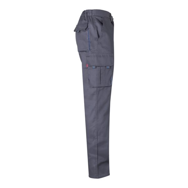 VL HYPNOS. Two-tone multi-pocket twill trousers (200g/m²), in cotton (35%) and polyester (65%)