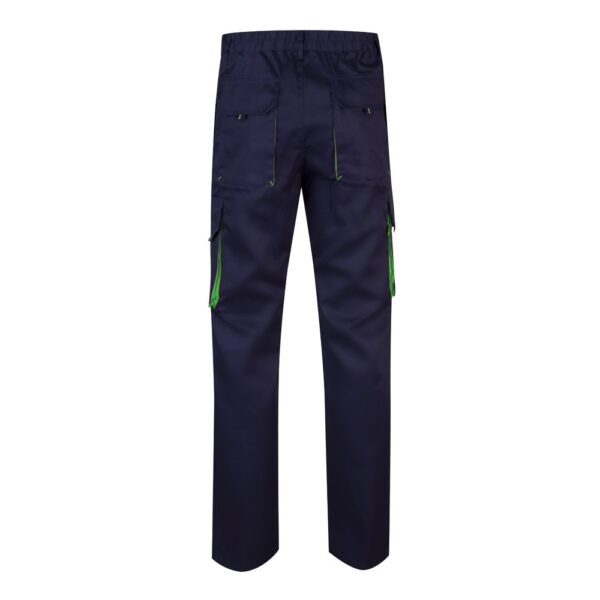VL HYPNOS. Two-tone multi-pocket twill trousers (200g/m²), in cotton (35%) and polyester (65%)