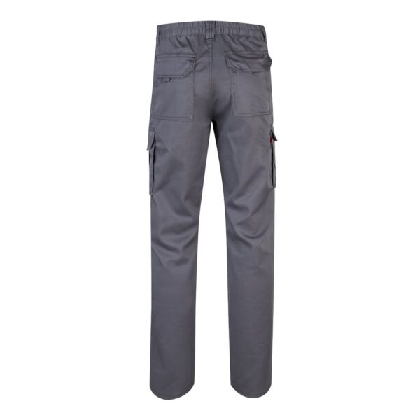 VL PAN. Multi-pocket stretch trousers (290g/m²), in cotton (46%), EME (38%) and polyester (16%)