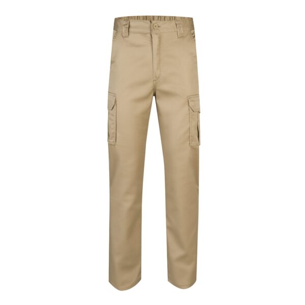 VL PAN. Multi-pocket stretch trousers (290g/m²), in cotton (46%), EME (38%) and polyester (16%)