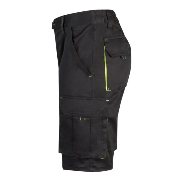 36018_203-c VL HEMERA. Two-tone, multi-pocket stretch Bermuda shorts (240g/m²), in cotton (46%), EME (38%) and polyester (16%)