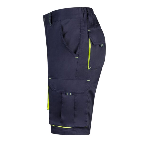 36018_204-c VL HEMERA. Two-tone, multi-pocket stretch Bermuda shorts (240g/m²), in cotton (46%), EME (38%) and polyester (16%)