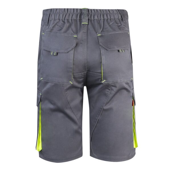 36018_207-b VL HEMERA. Two-tone, multi-pocket stretch Bermuda shorts (240g/m²), in cotton (46%), EME (38%) and polyester (16%)