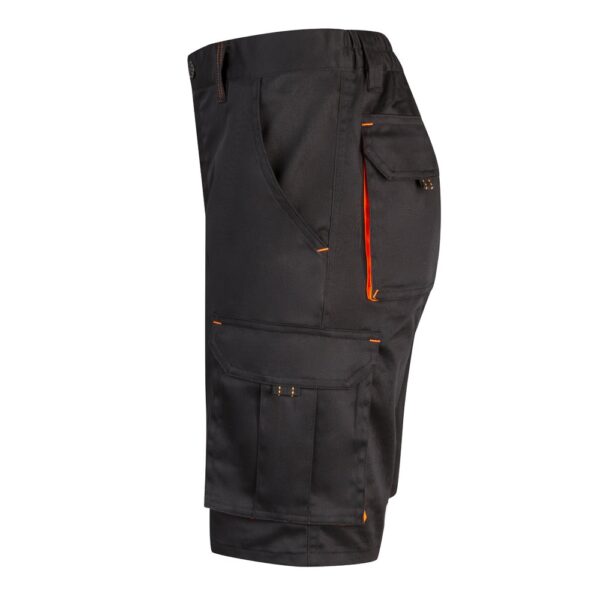 36018_213-c VL HEMERA. Two-tone, multi-pocket stretch Bermuda shorts (240g/m²), in cotton (46%), EME (38%) and polyester (16%)