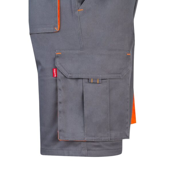 36018_217-e VL HEMERA. Two-tone, multi-pocket stretch Bermuda shorts (240g/m²), in cotton (46%), EME (38%) and polyester (16%)