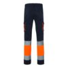VL ZEUS LARGE. Two-tone, multi-pocket stretch trousers (240g/m²), in cotton (46%), EME (38%) and polyester (16%)