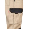 VL NJORD. Two-tone multi-pocket twill trousers (240 g/m²), in cotton (35%) and polyester (65%)