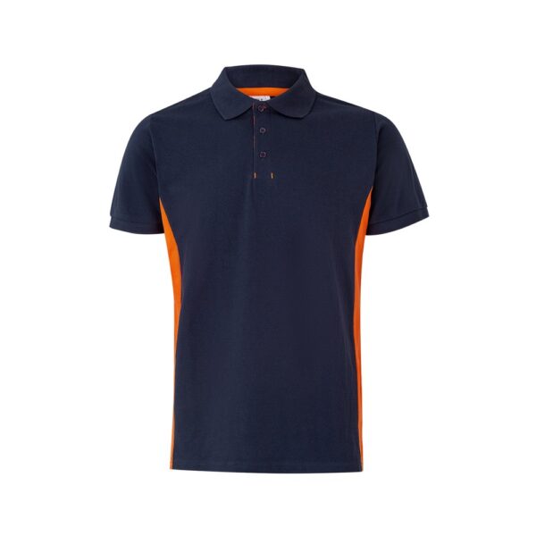 VL SUPAY. Two-tone piqué polo shirt (180g/m²), short sleeve, in cotton (60%) and polyester (40%)