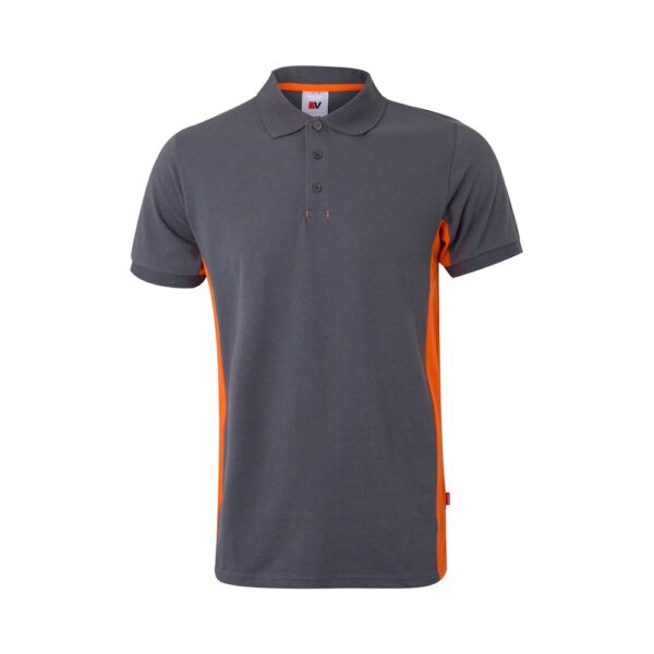 VL SUPAY. Two-tone piqué polo shirt (180g/m²), short sleeve, in cotton (60%) and polyester (40%)