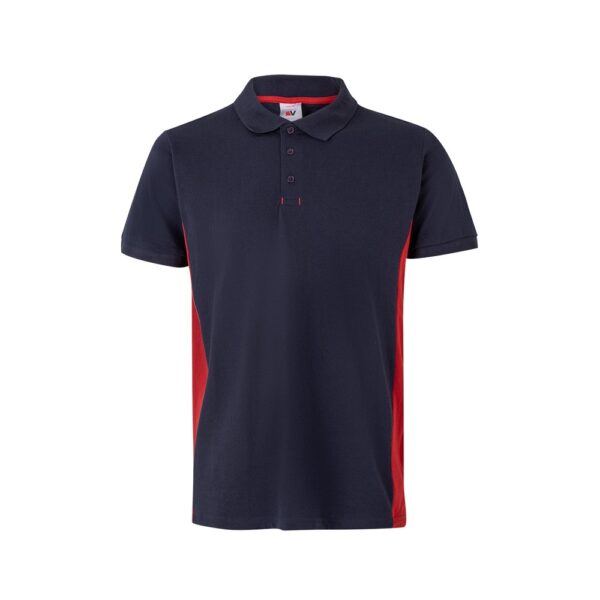 VL SUPAY. Two-tone piqué polo shirt (180g/m²), short sleeve, in cotton (60%) and polyester (40%)
