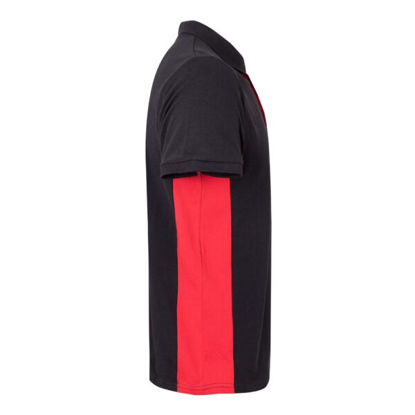 VL SUPAY. Two-tone piqué polo shirt (180g/m²), short sleeve, in cotton (60%) and polyester (40%)