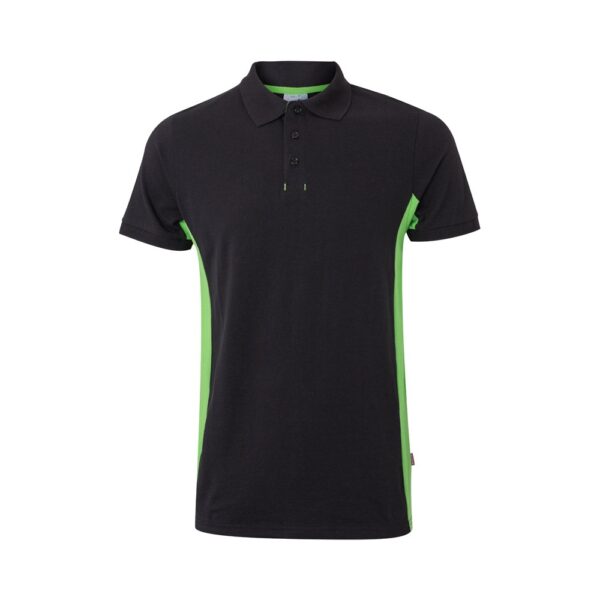 VL SUPAY. Two-tone piqué polo shirt (180g/m²), short sleeve, in cotton (60%) and polyester (40%)