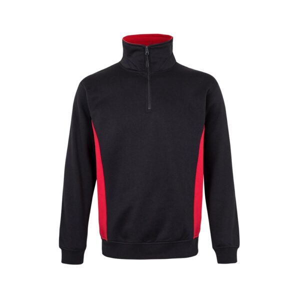 VL SVAROG. Two-tone terry sweatshirt (260g/m²), in polyester (65%) and cotton (35%)